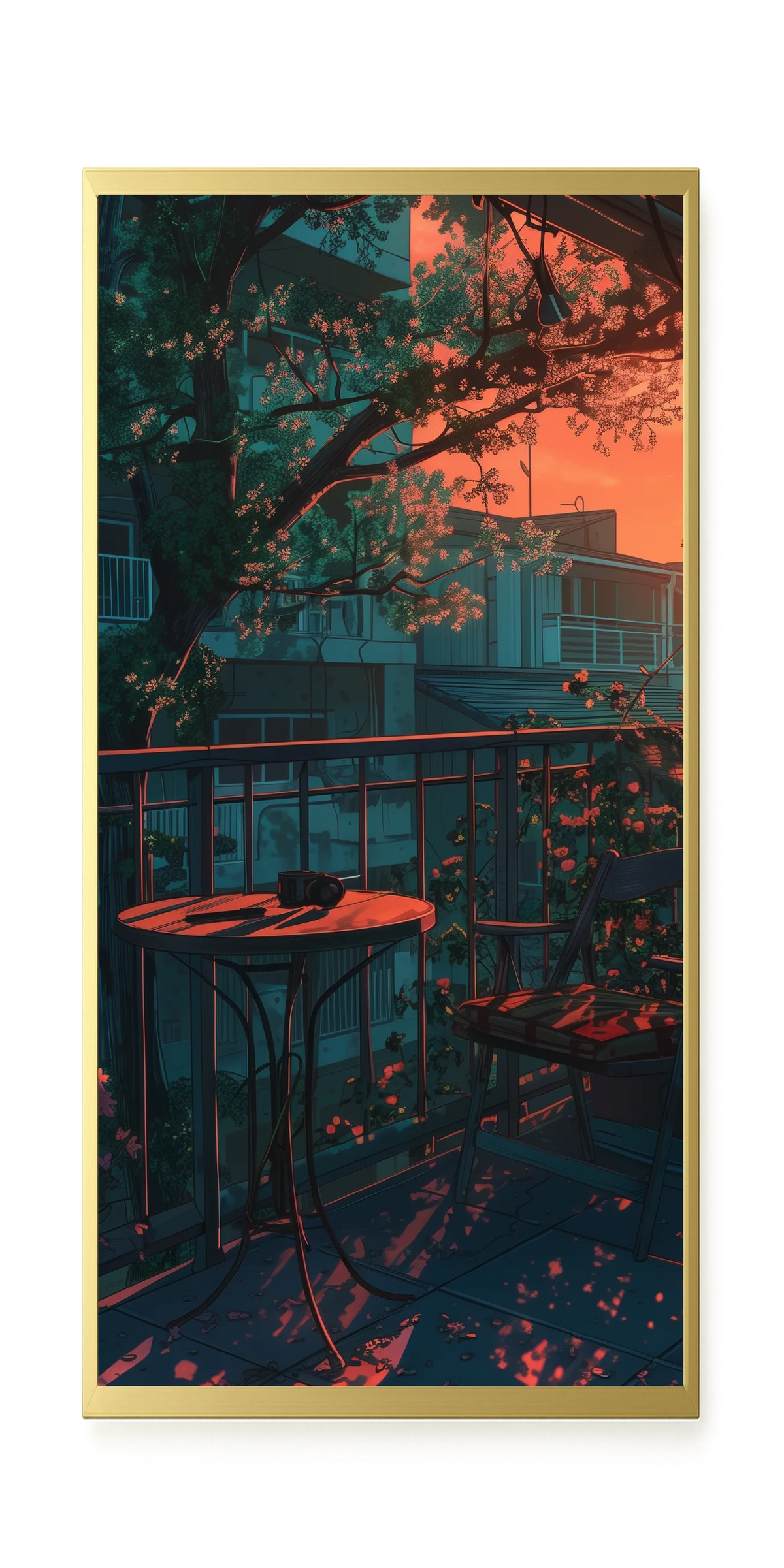 Balcony Sunset Canvas Print