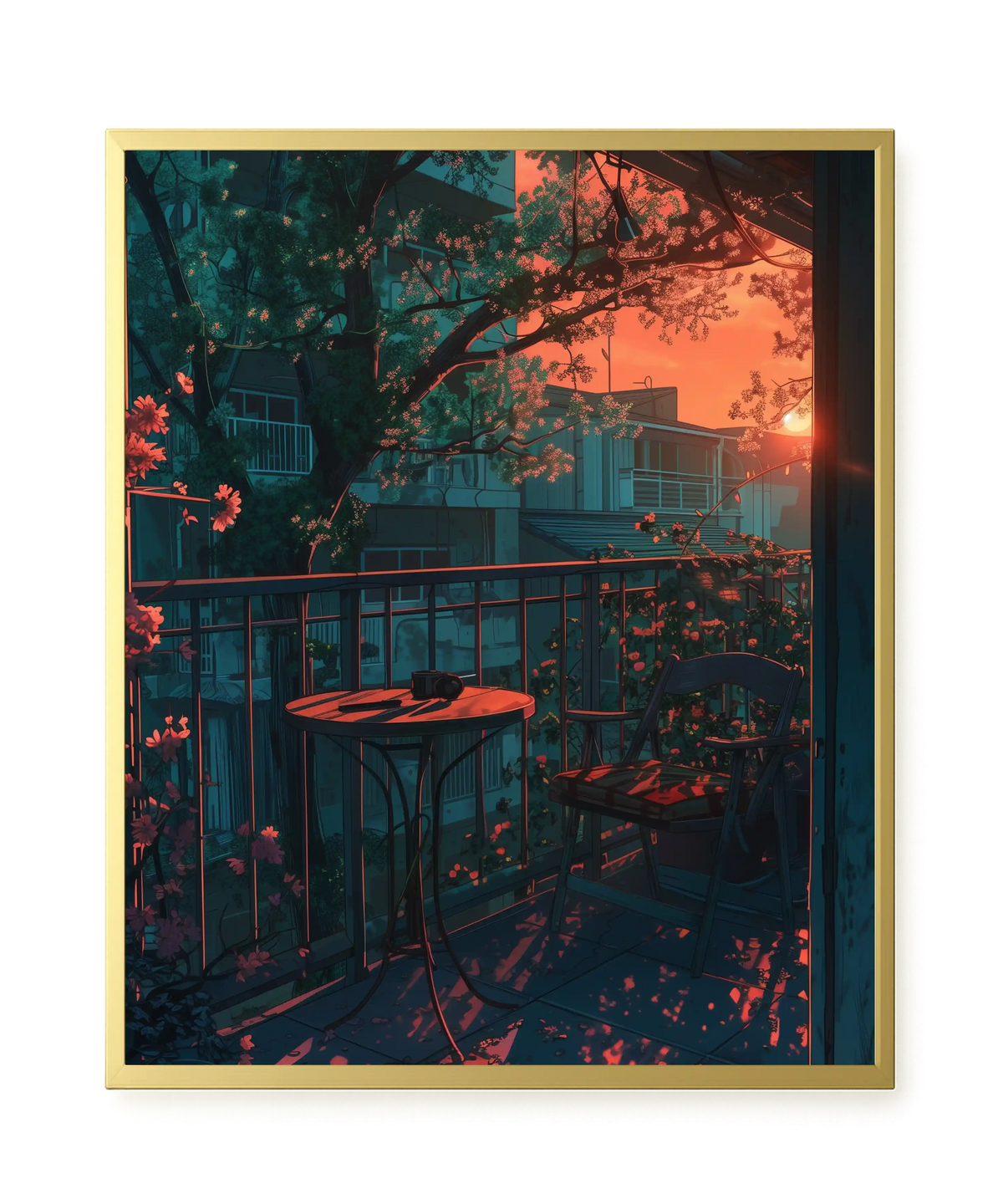 Balcony Sunset Canvas Print