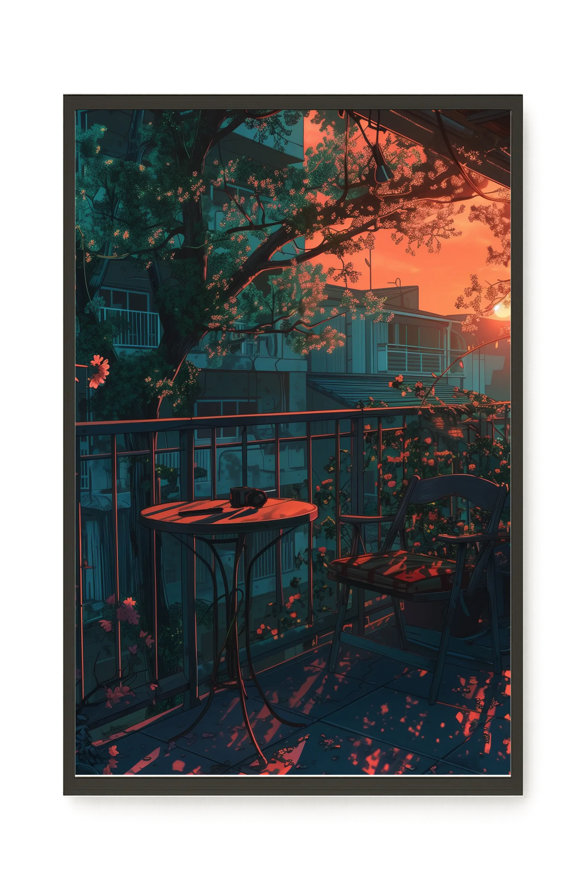 Balcony Sunset Canvas Print