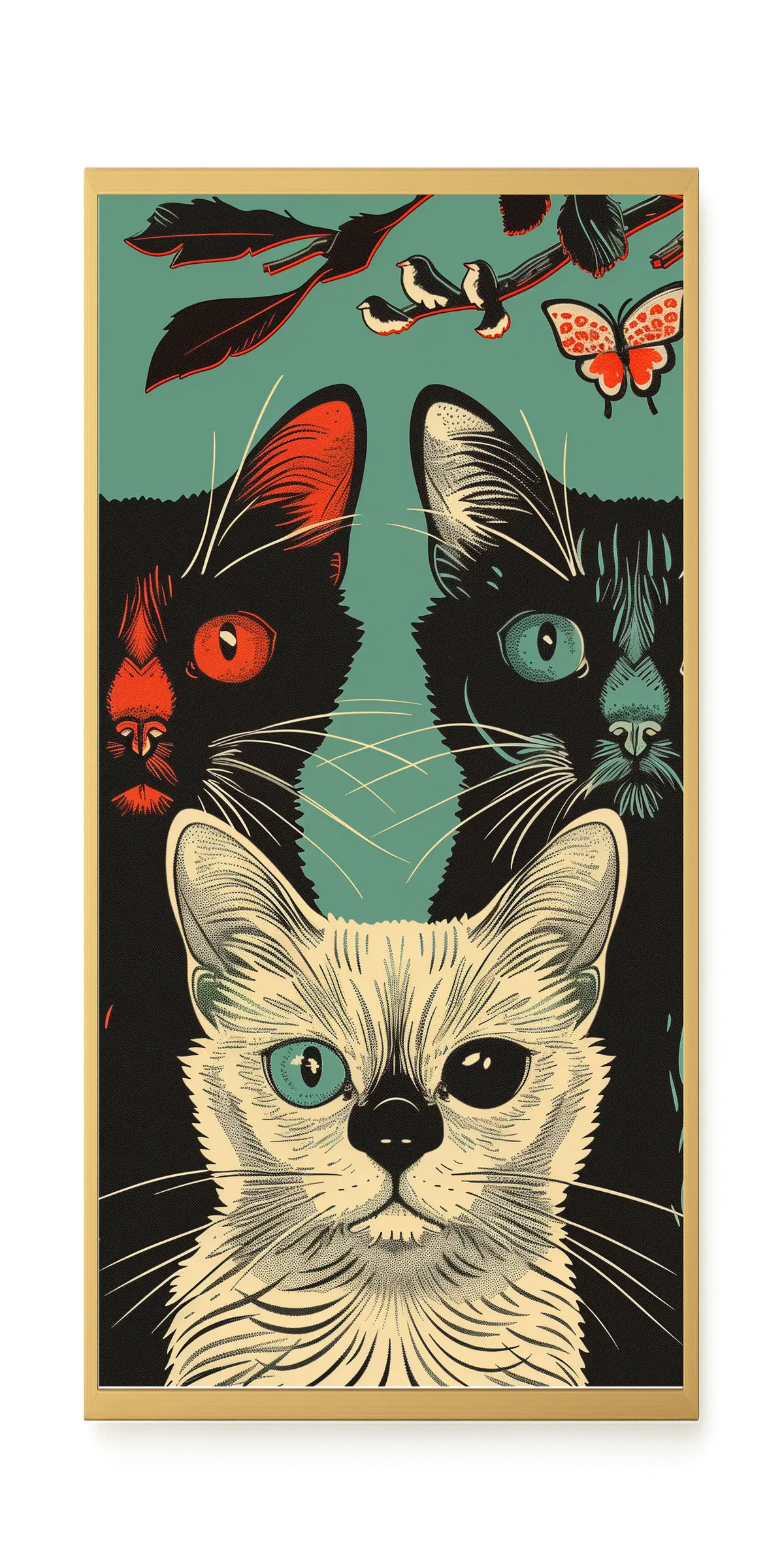 Playful Cats Canvas Print