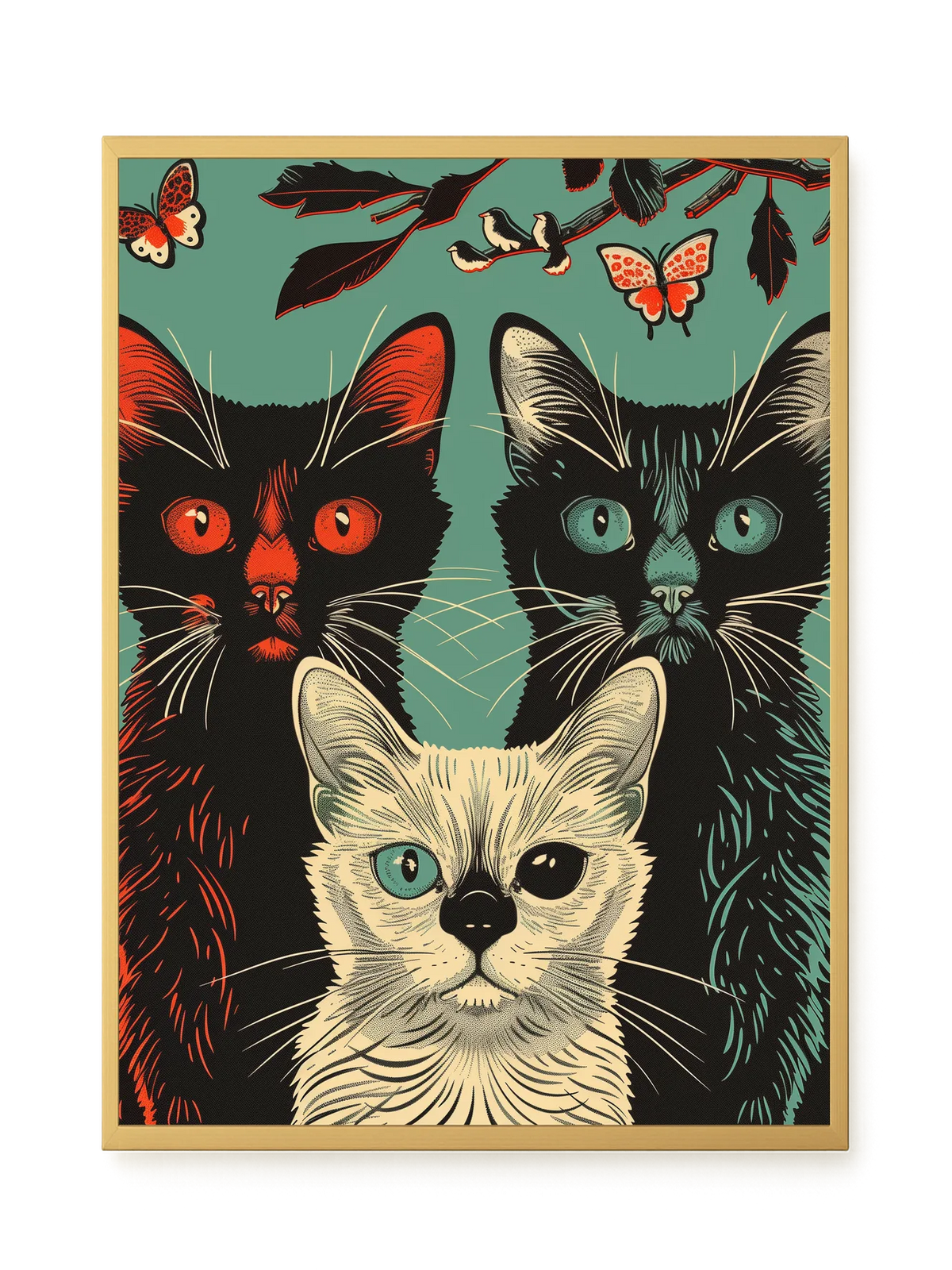 Playful Cats Canvas Print