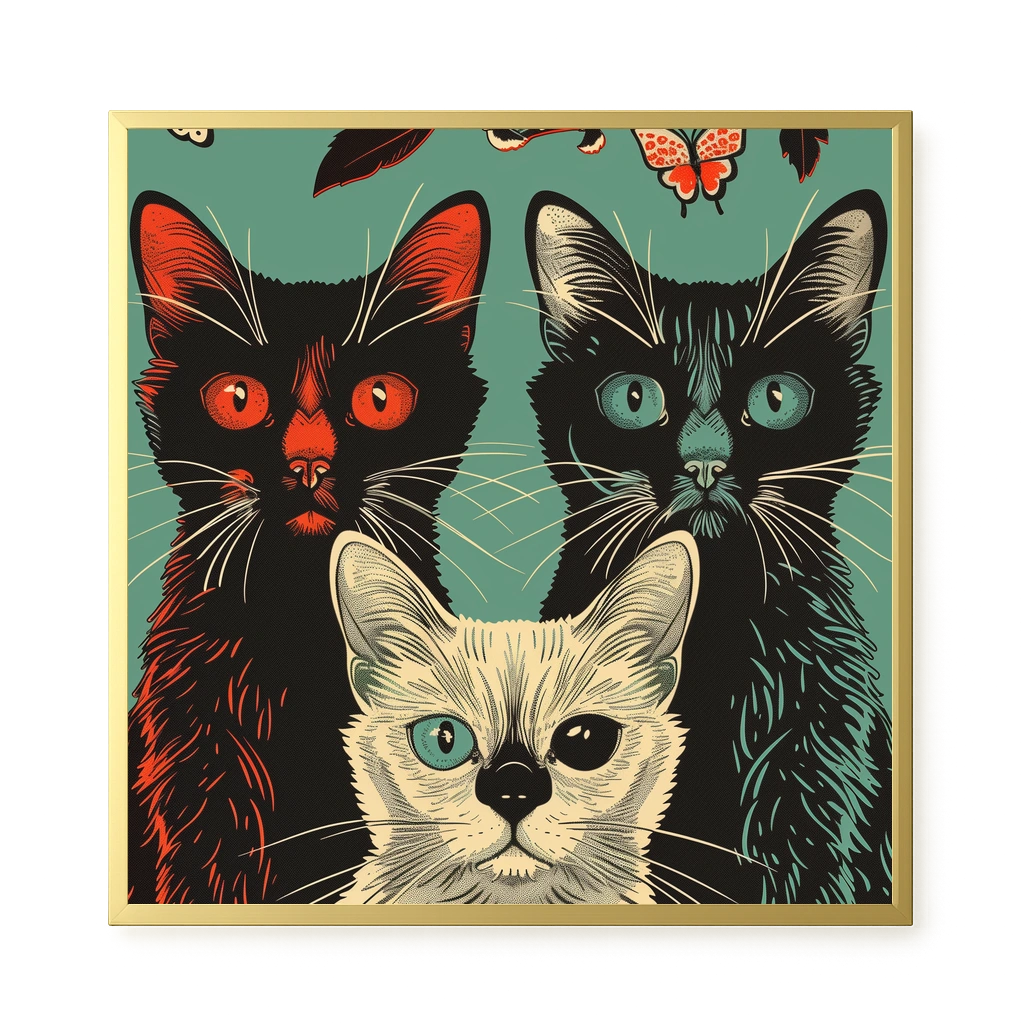 Playful Cats Canvas Print