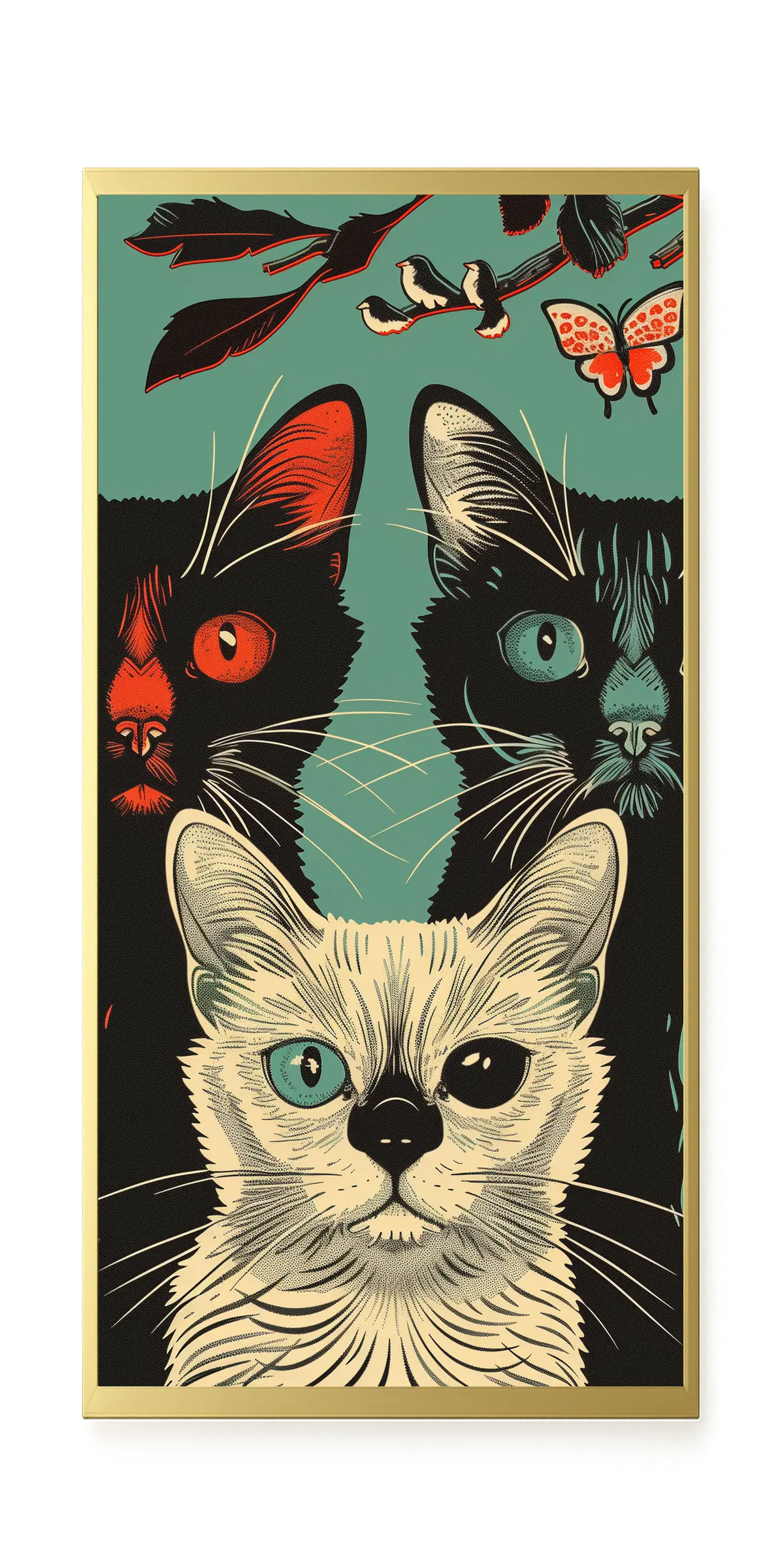 Playful Cats Canvas Print