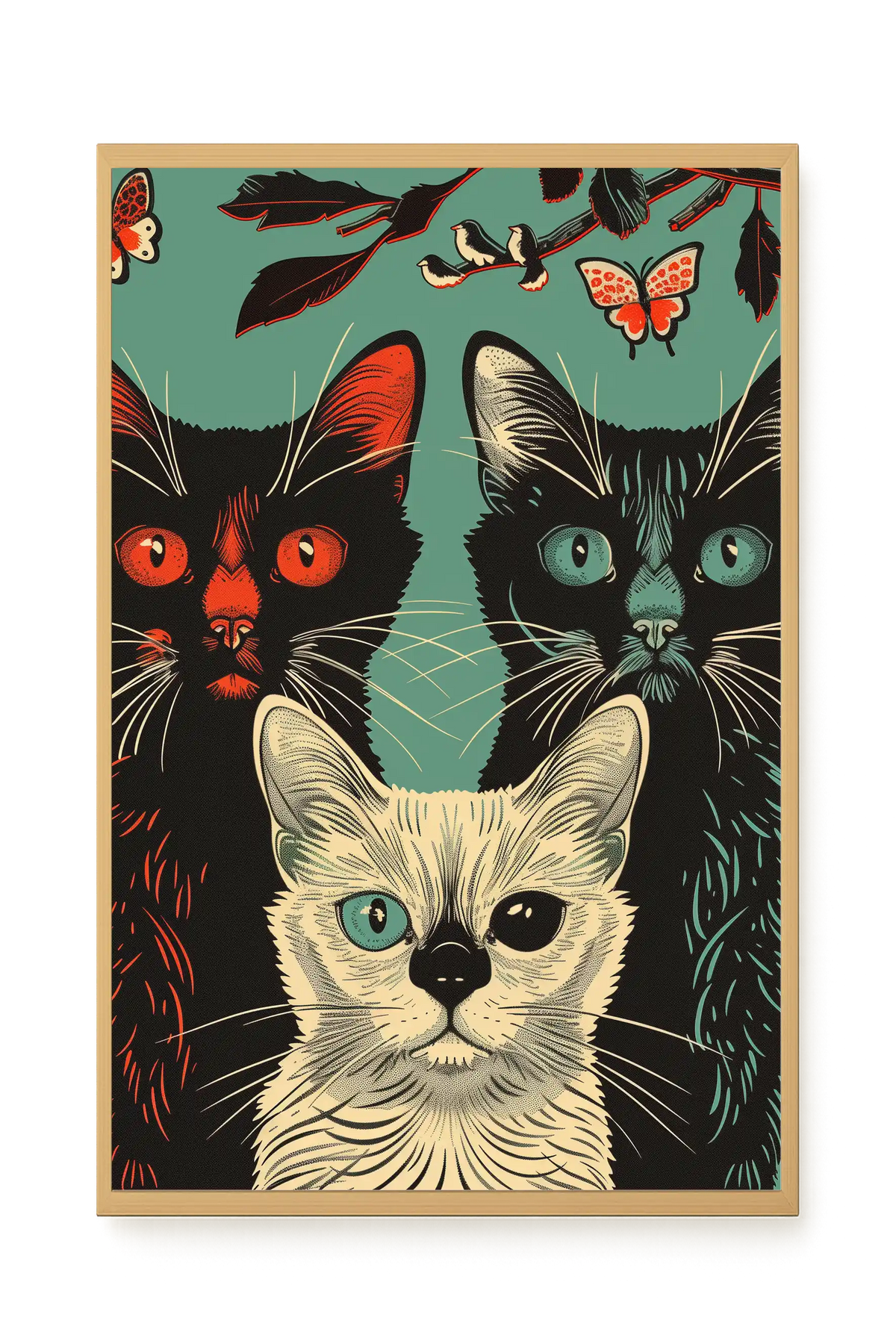 Playful Cats Canvas Print
