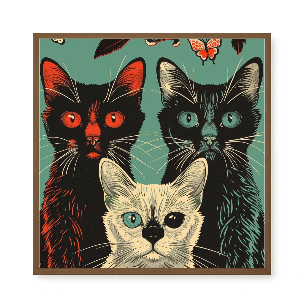 Playful Cats Canvas Print