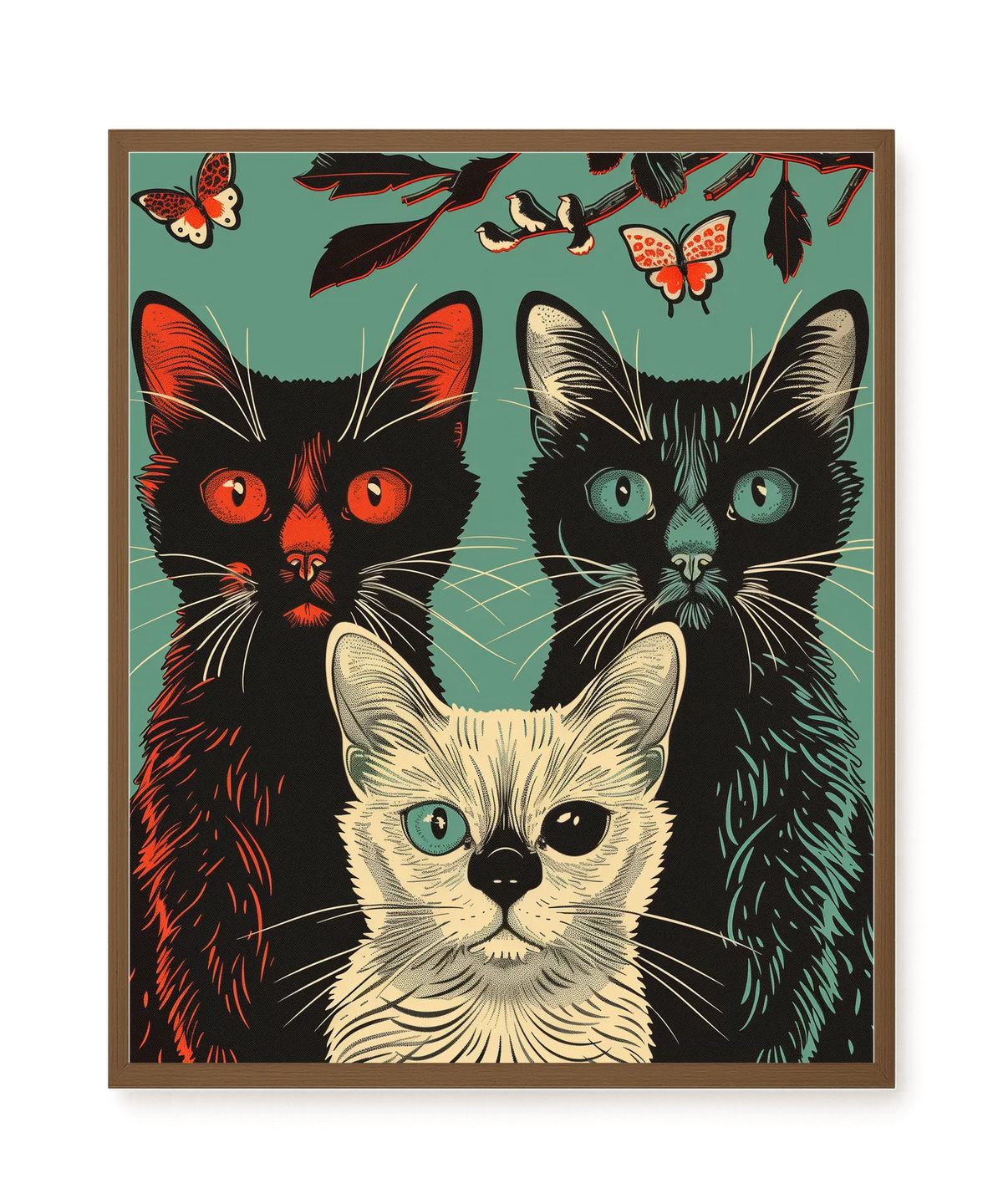Playful Cats Canvas Print