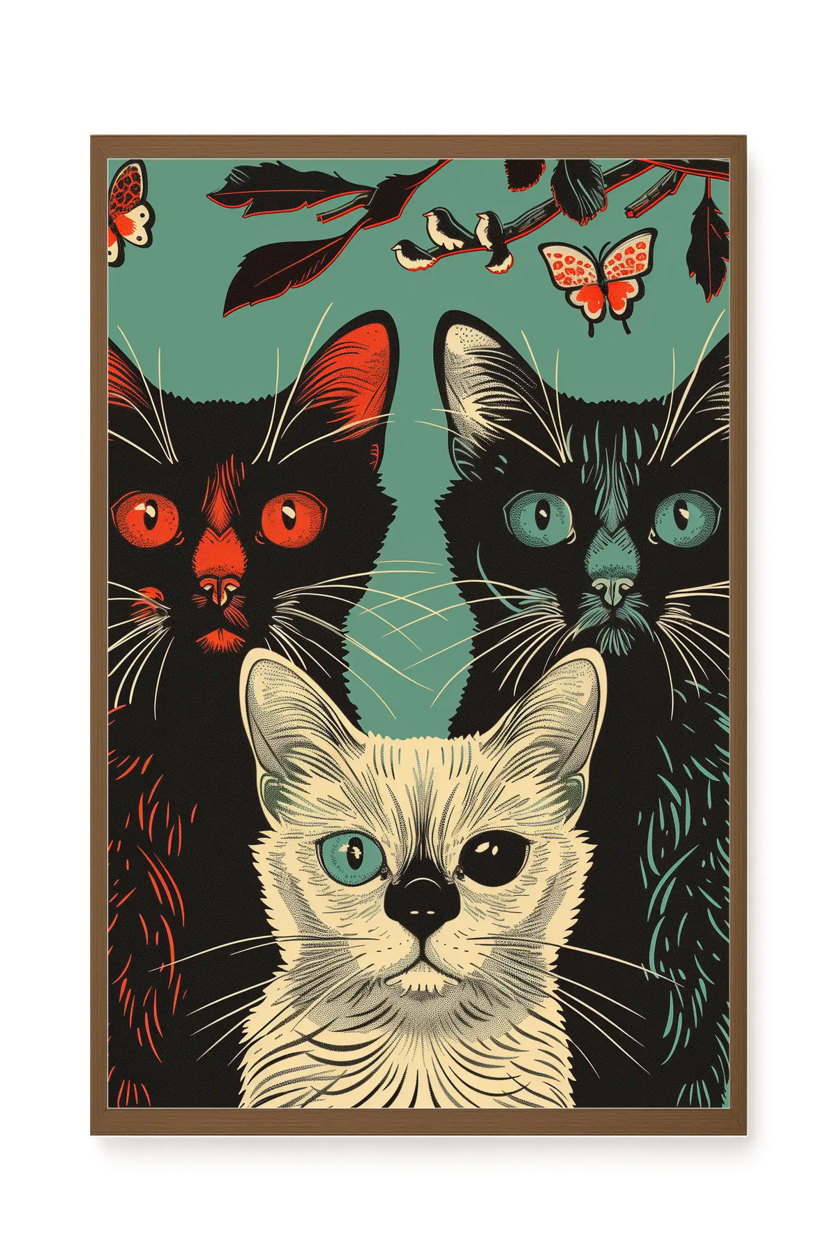Playful Cats Canvas Print