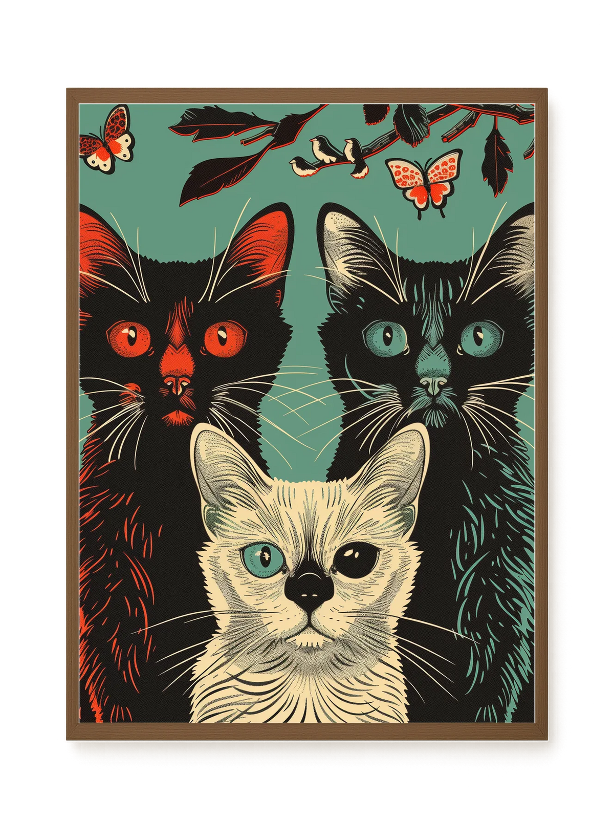 Playful Cats Canvas Print