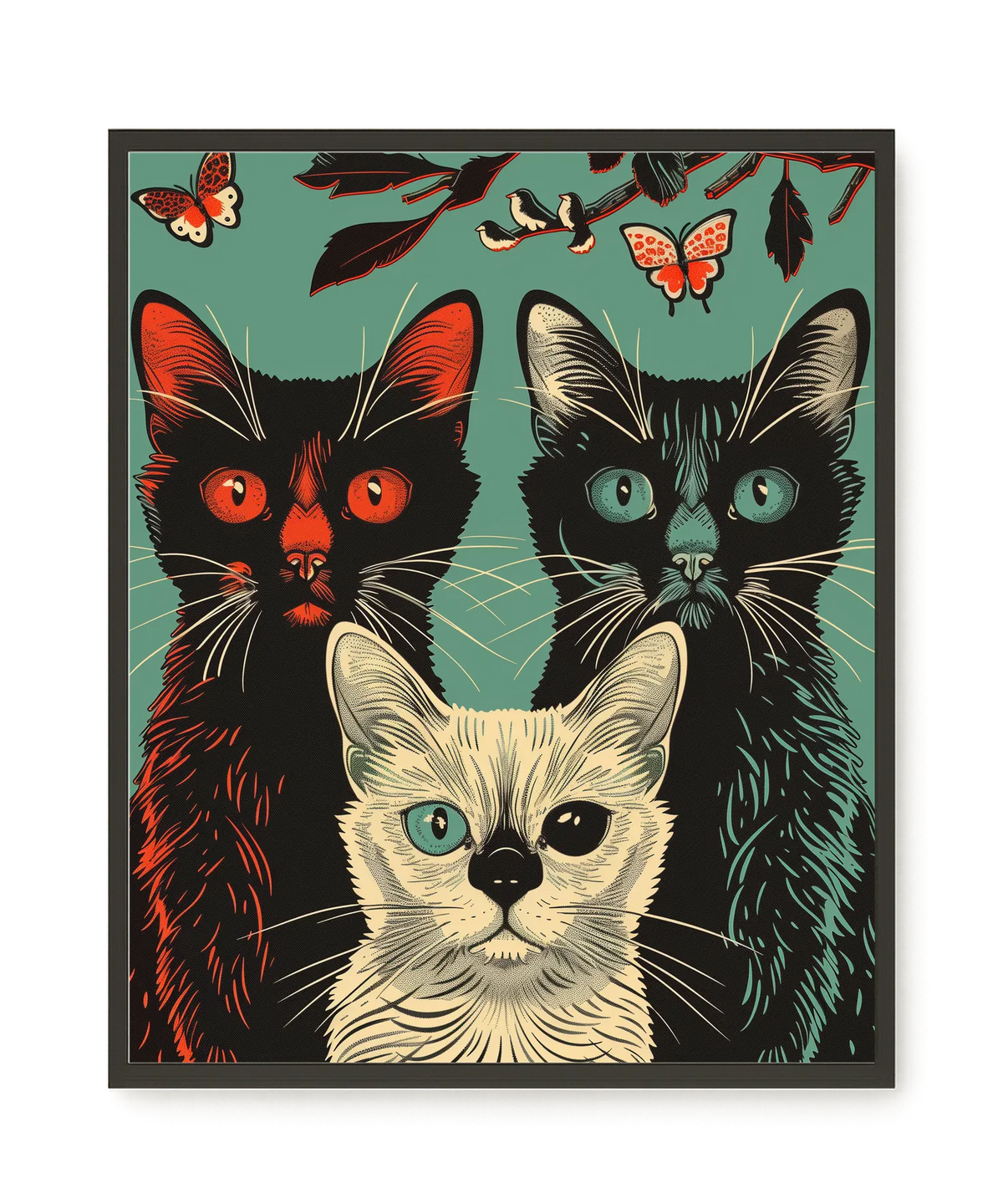Playful Cats Canvas Print