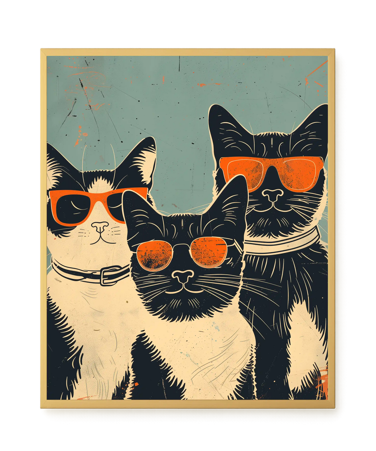 Cool Cats Canvas Wall Art