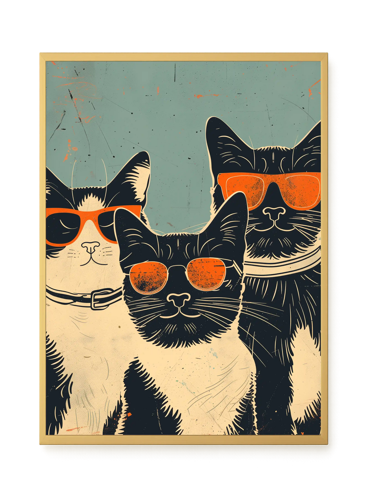 Cool Cats Canvas Wall Art