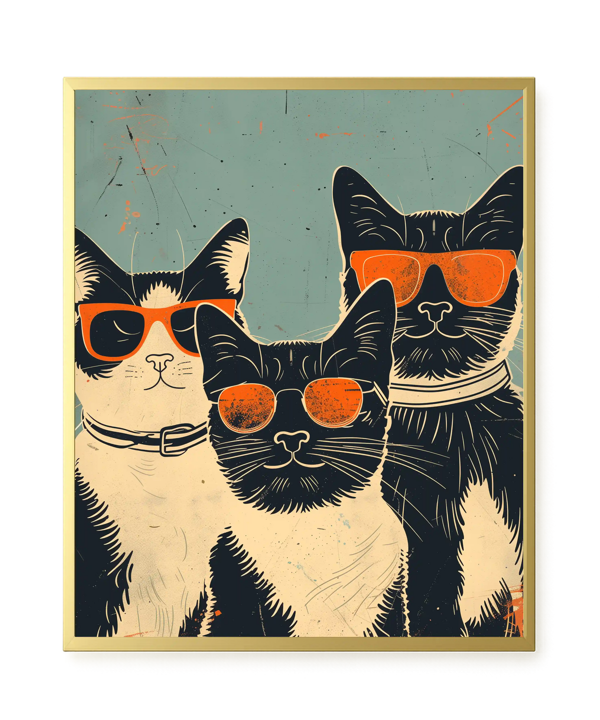 Cool Cats Canvas Wall Art