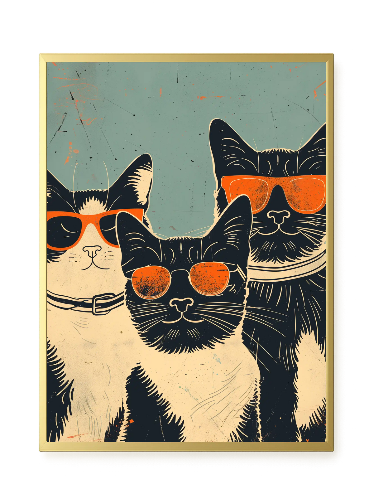 Cool Cats Canvas Wall Art