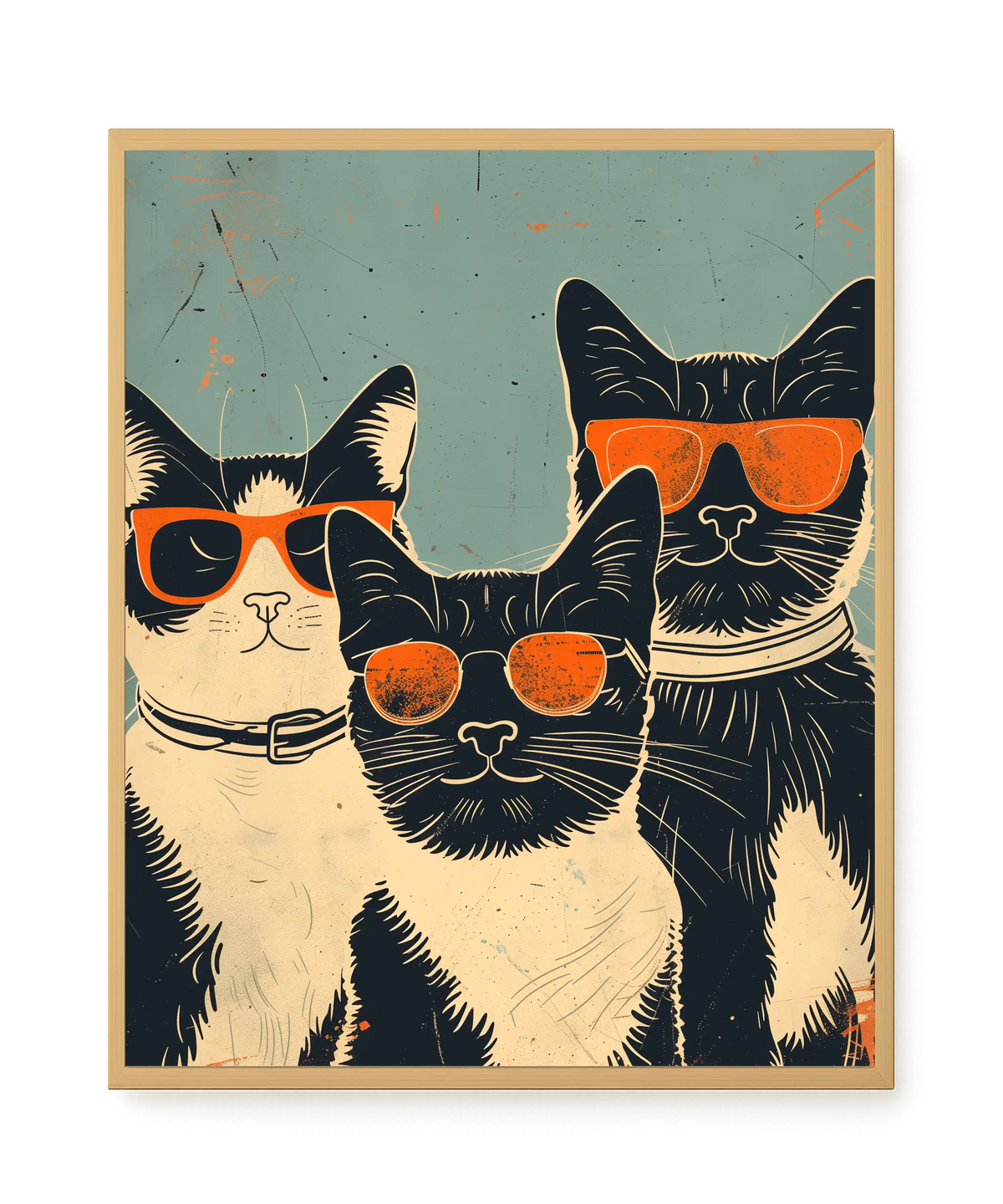 Cool Cats Canvas Wall Art
