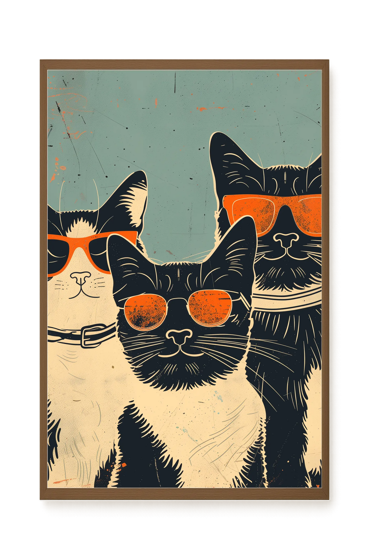 Cool Cats Canvas Wall Art