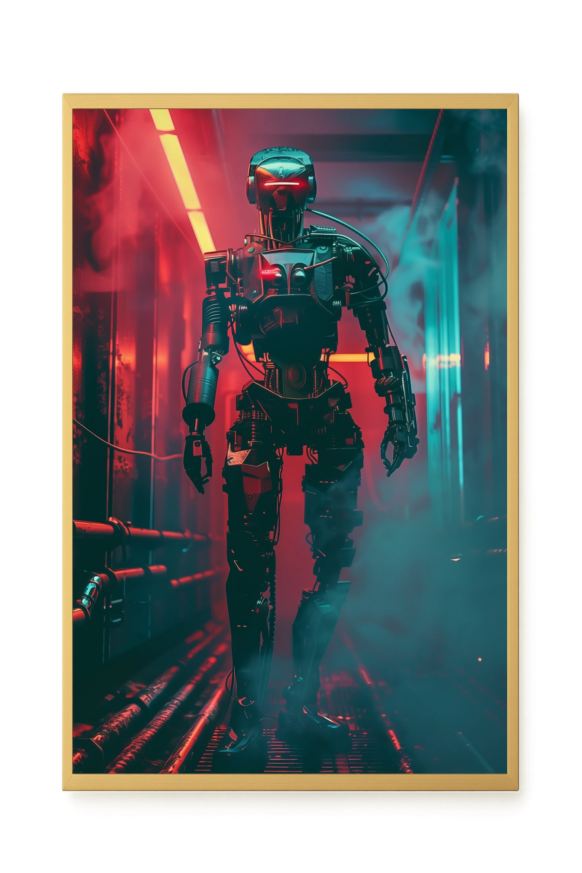 Cyber Sentinel Canvas Print