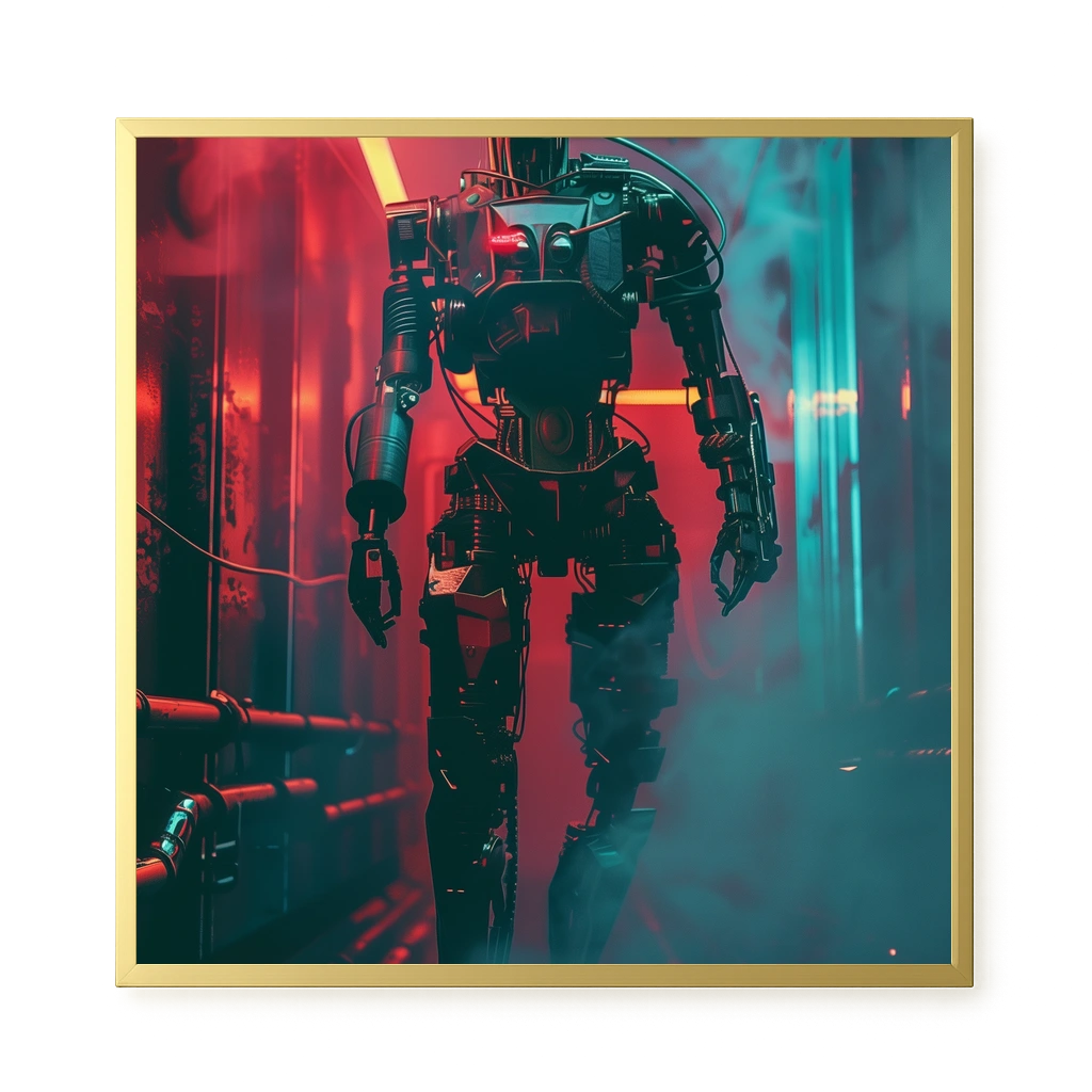 Cyber Sentinel Canvas Print