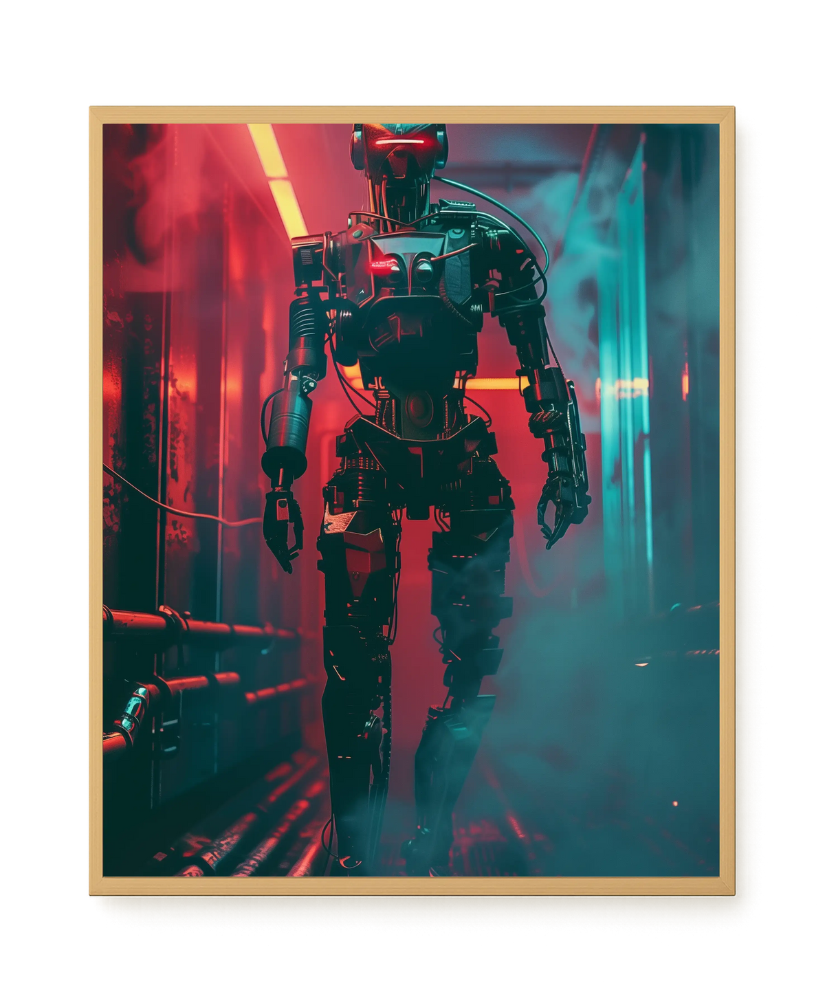 Cyber Sentinel Canvas Print