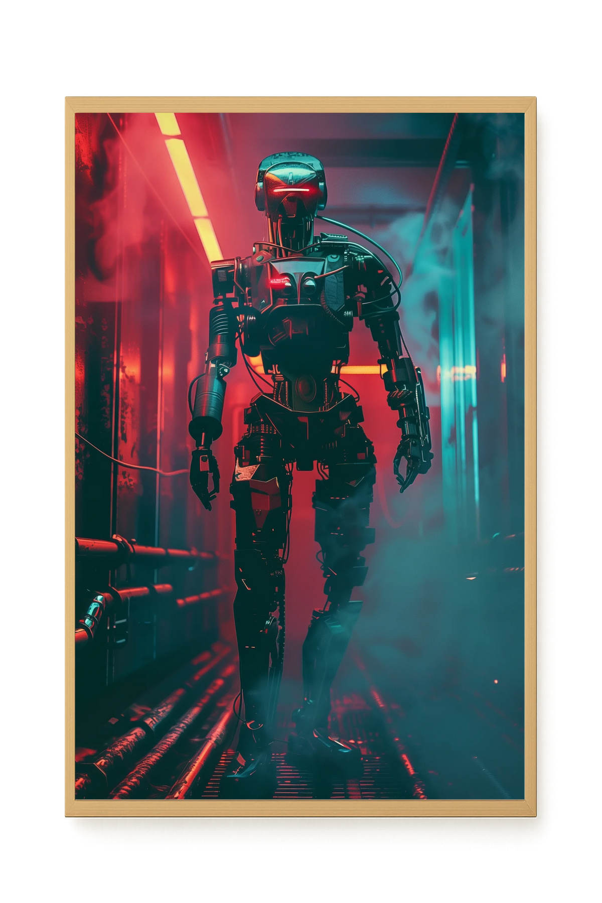 Cyber Sentinel Canvas Print