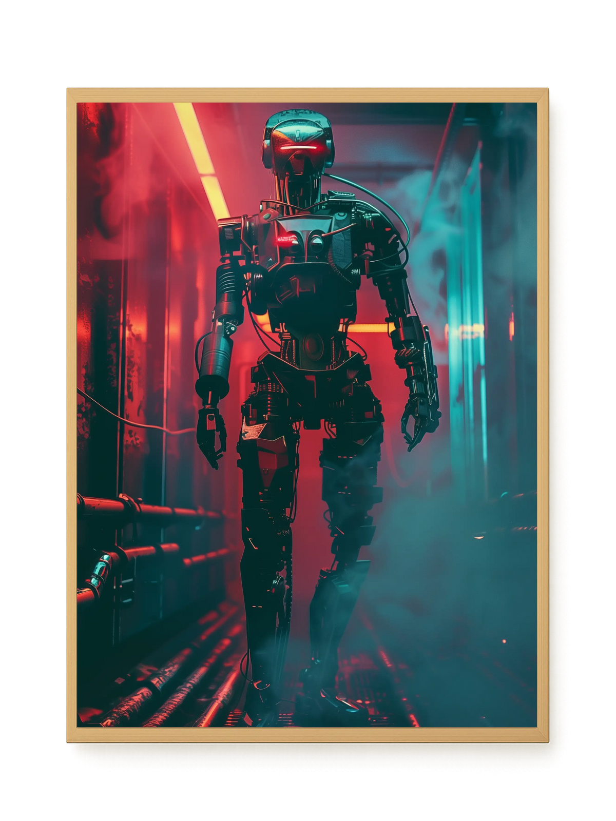 Cyber Sentinel Canvas Print