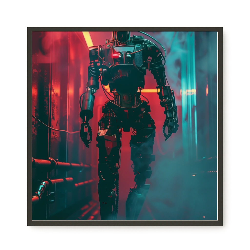 Cyber Sentinel Canvas Print