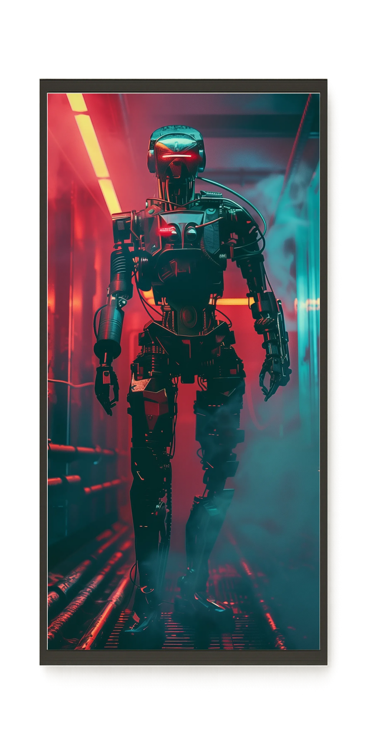 Cyber Sentinel Canvas Print