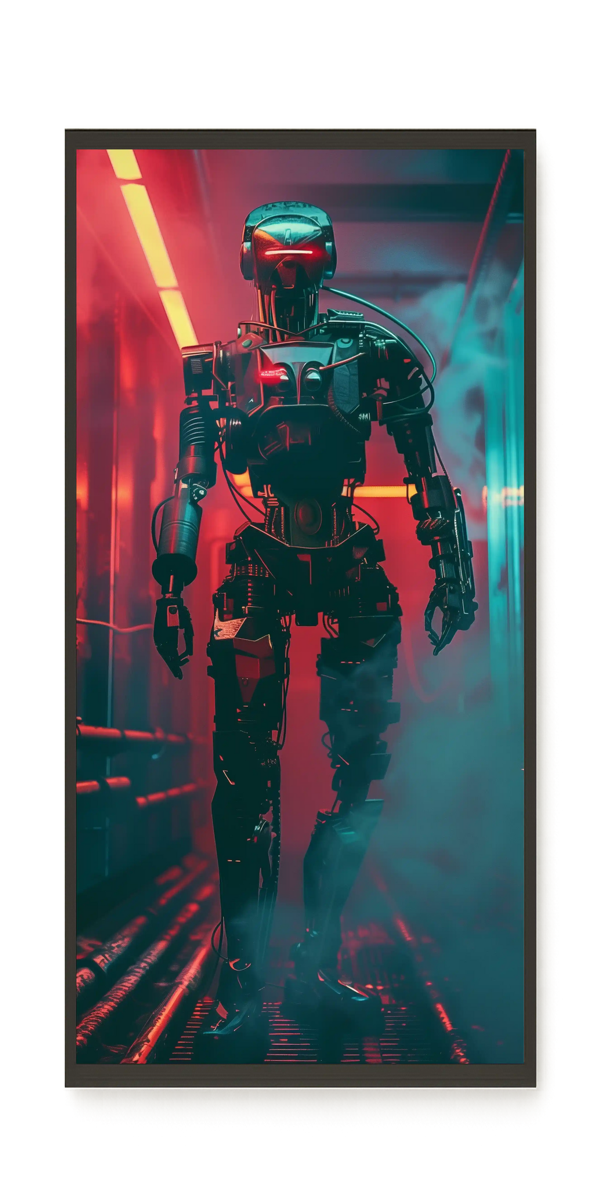 Cyber Sentinel Canvas Print