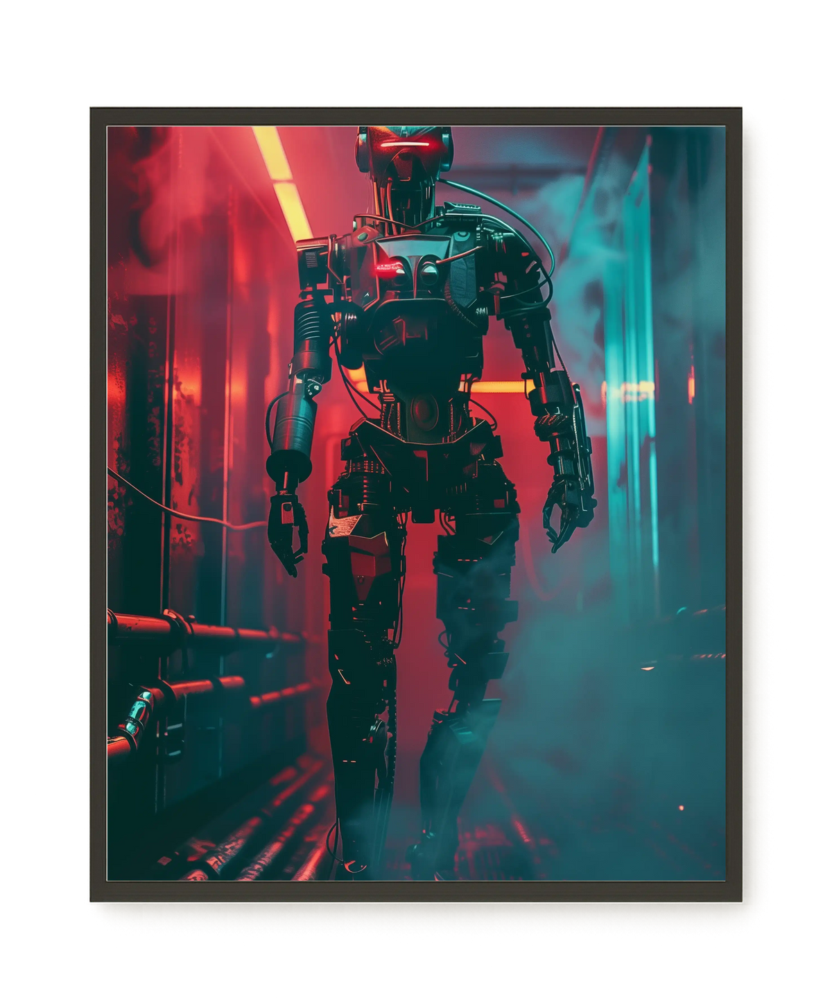 Cyber Sentinel Canvas Print