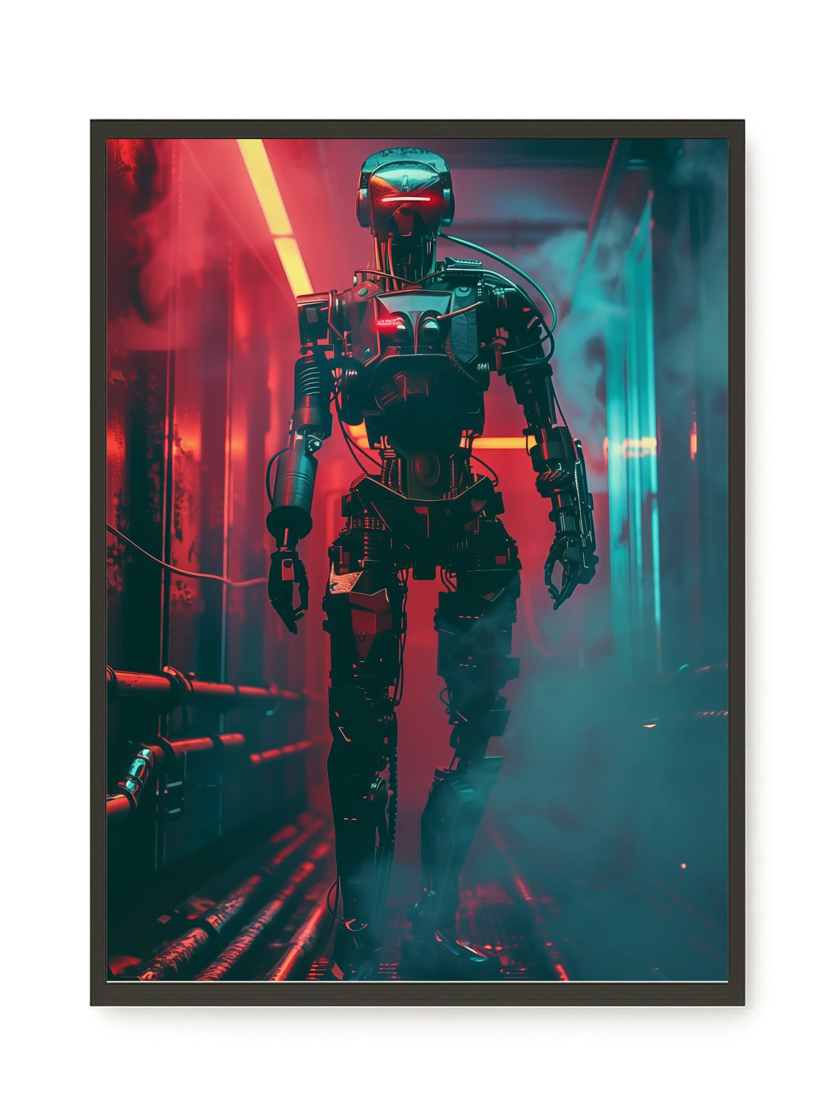 Cyber Sentinel Canvas Print