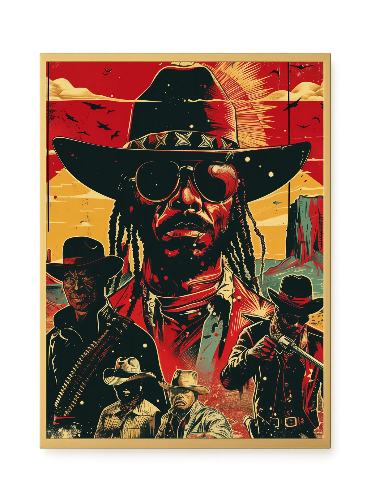 Western Legend Canvas Wall Art