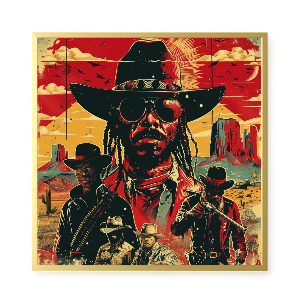 Western Legend Canvas Wall Art