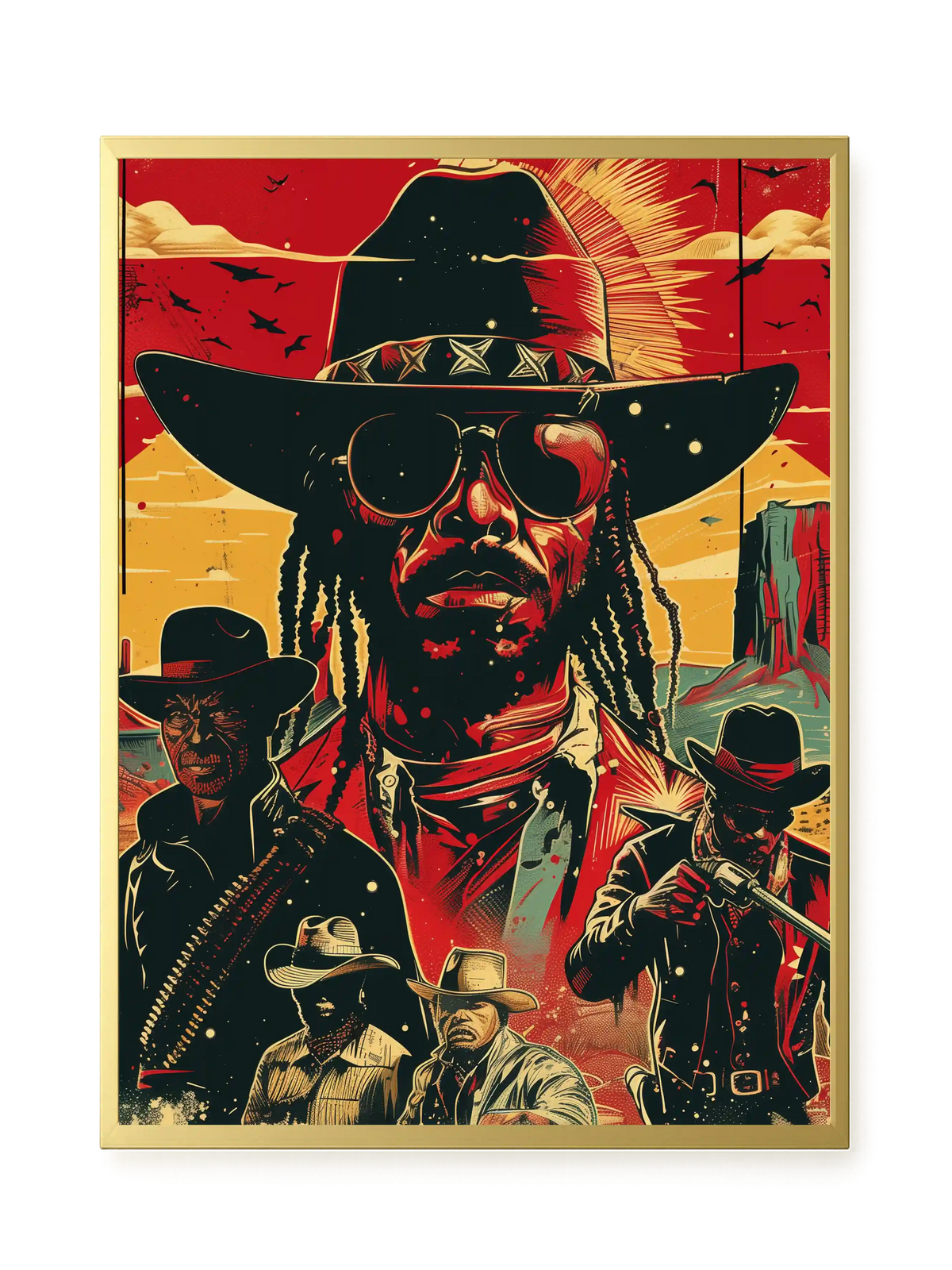 Western Legend Canvas Wall Art