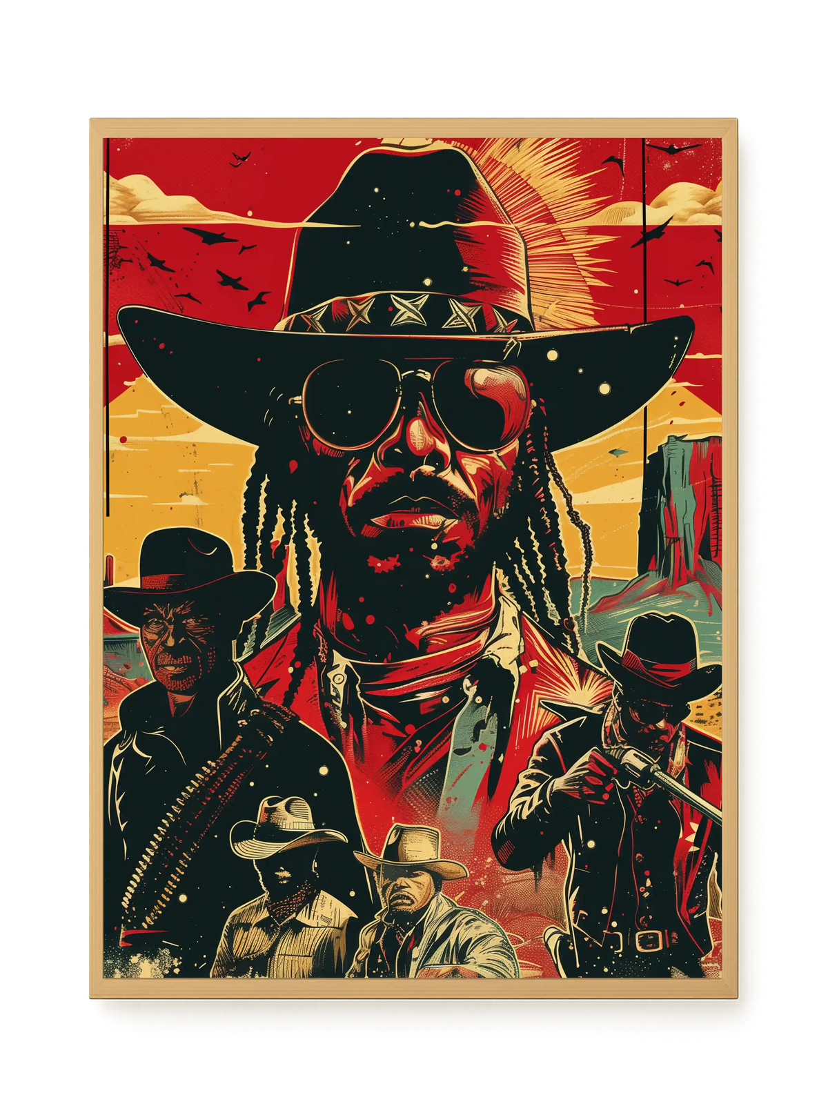 Western Legend Canvas Wall Art