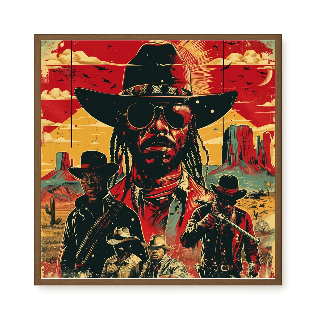 Western Legend Canvas Wall Art