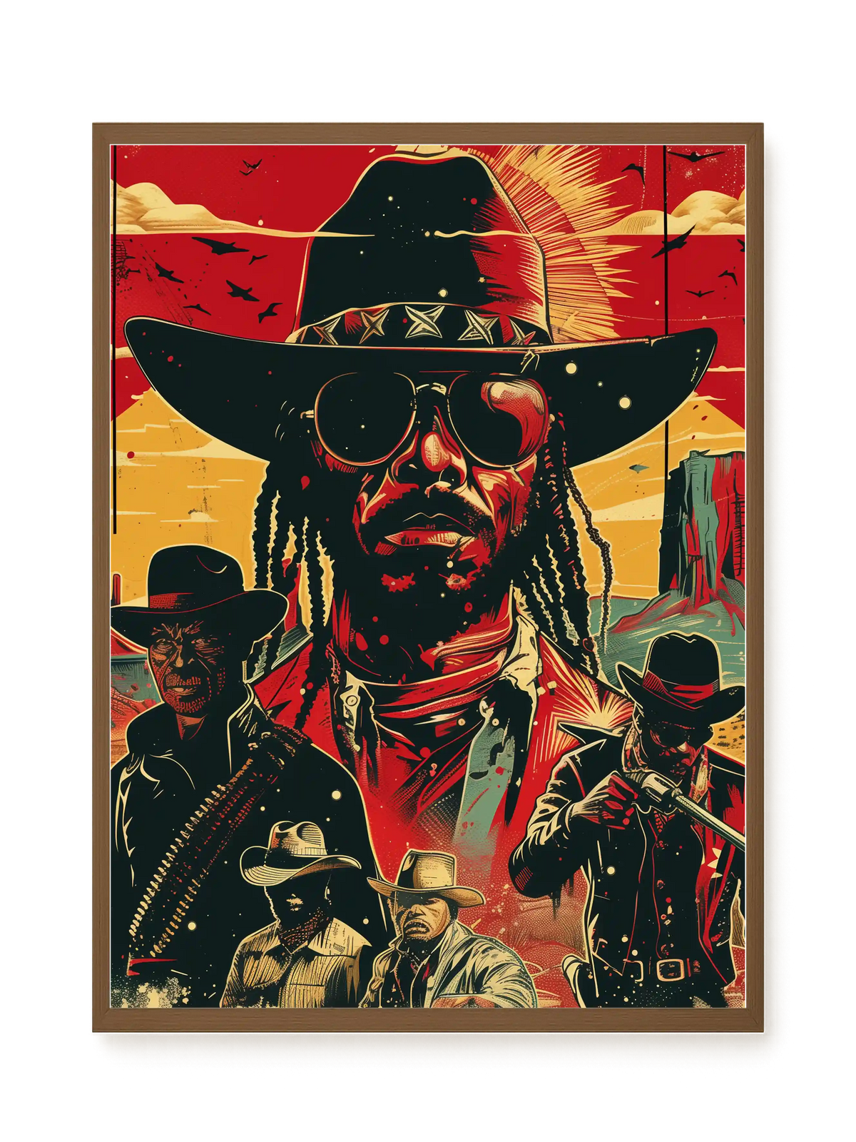 Western Legend Canvas Wall Art