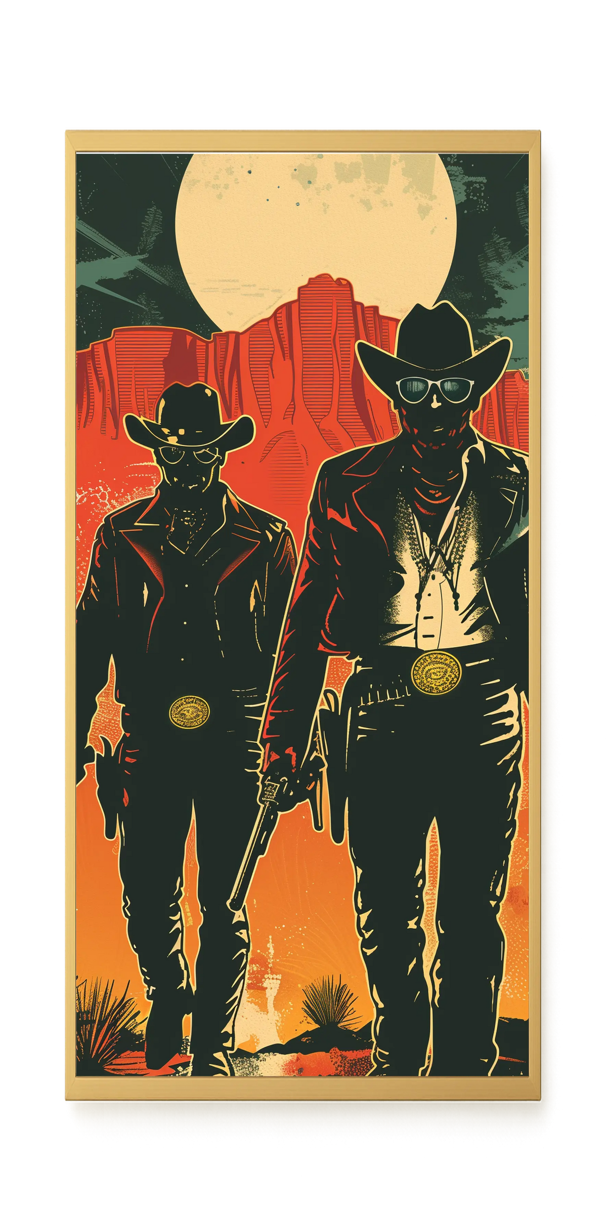 Outlaw Duo Canvas Wall Art