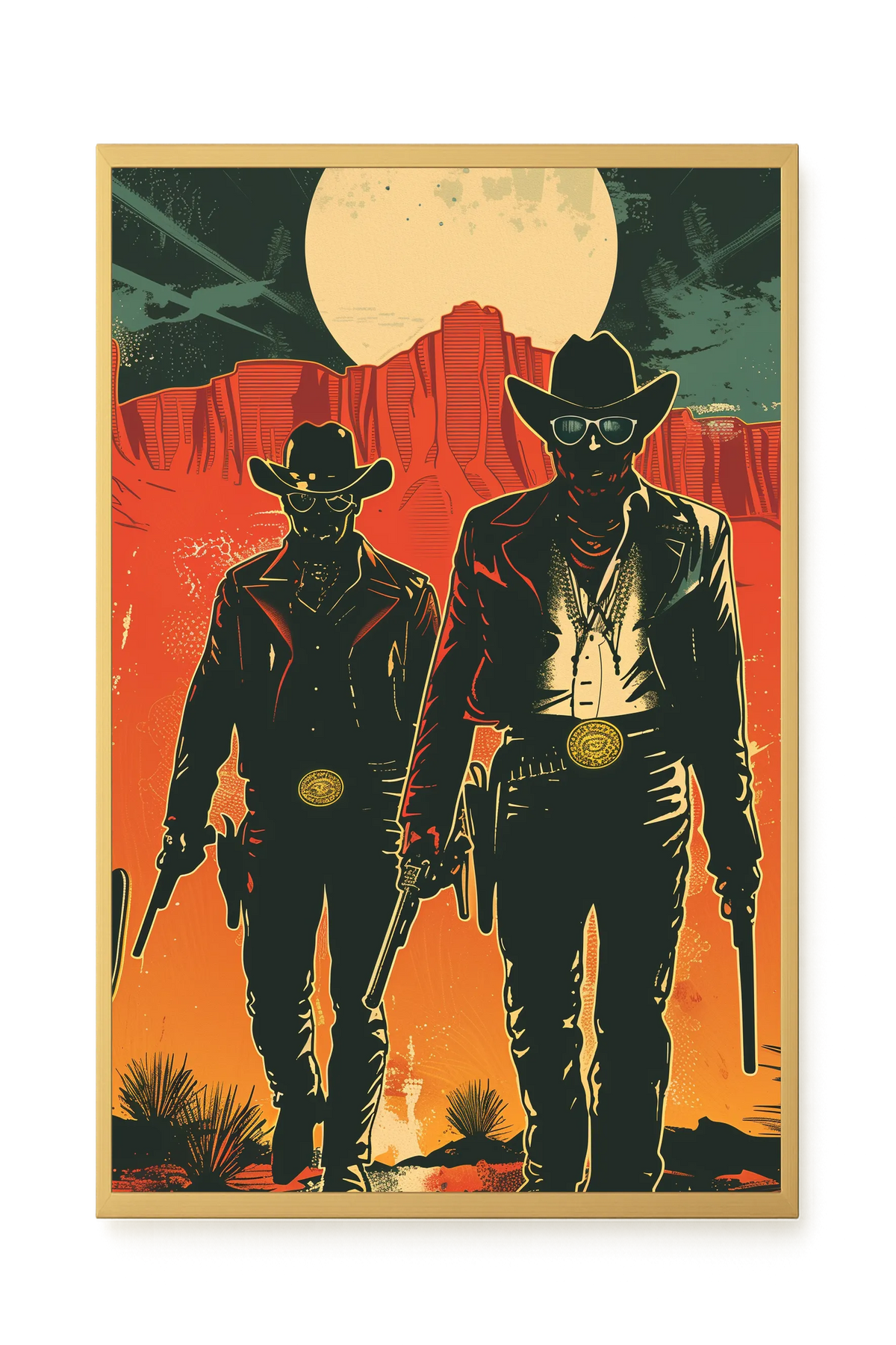Outlaw Duo Canvas Wall Art