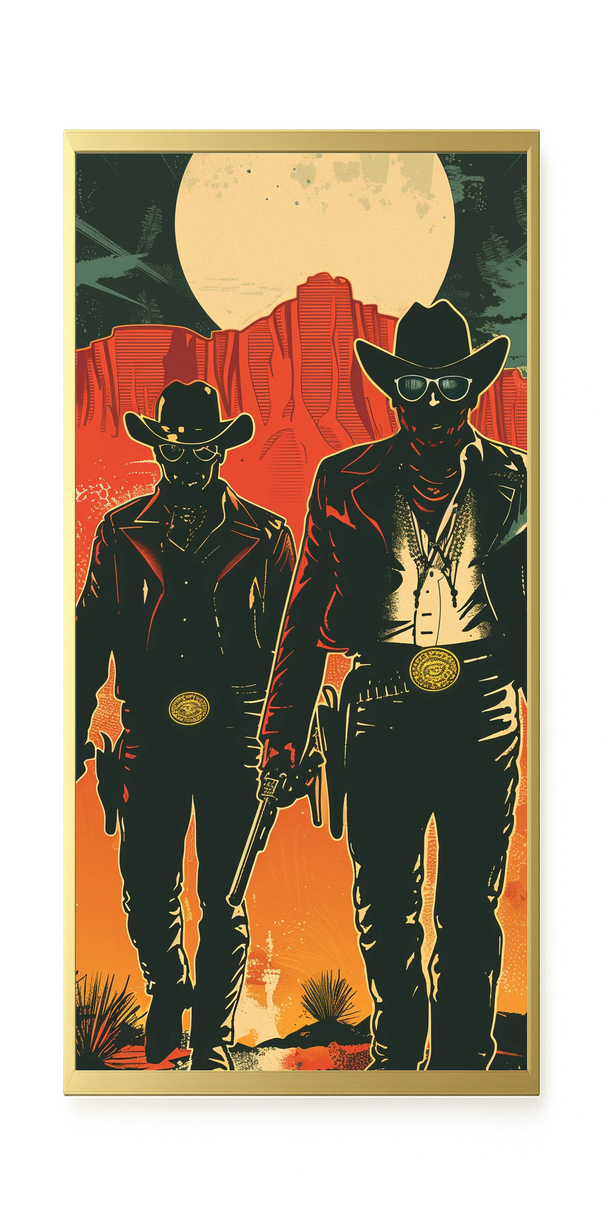 Outlaw Duo Canvas Wall Art