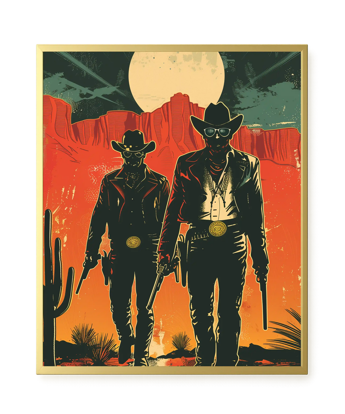 Outlaw Duo Canvas Wall Art