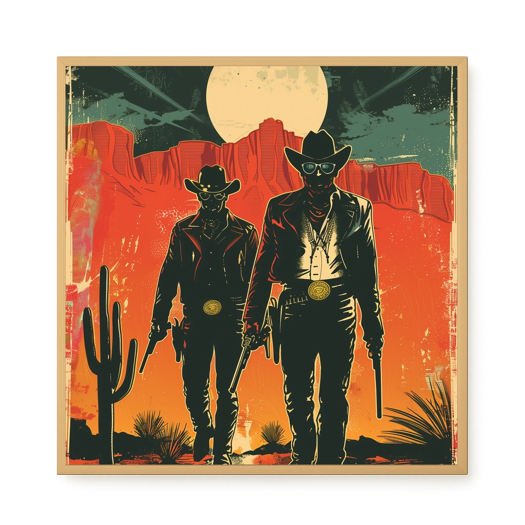 Outlaw Duo Canvas Wall Art