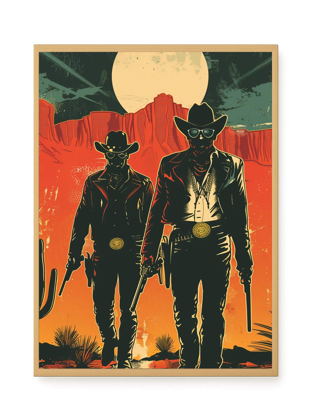 Outlaw Duo Canvas Wall Art