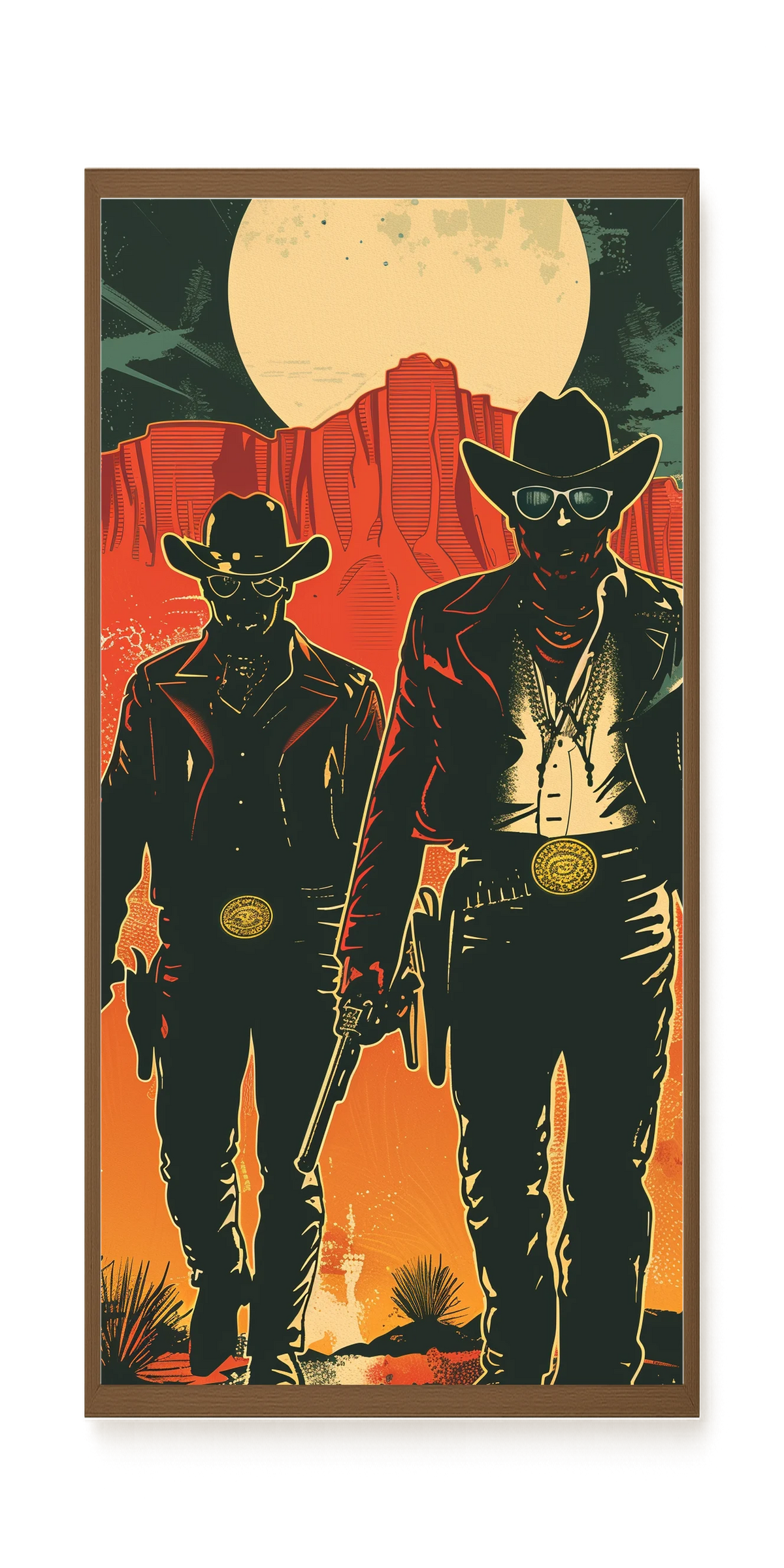 Outlaw Duo Canvas Wall Art