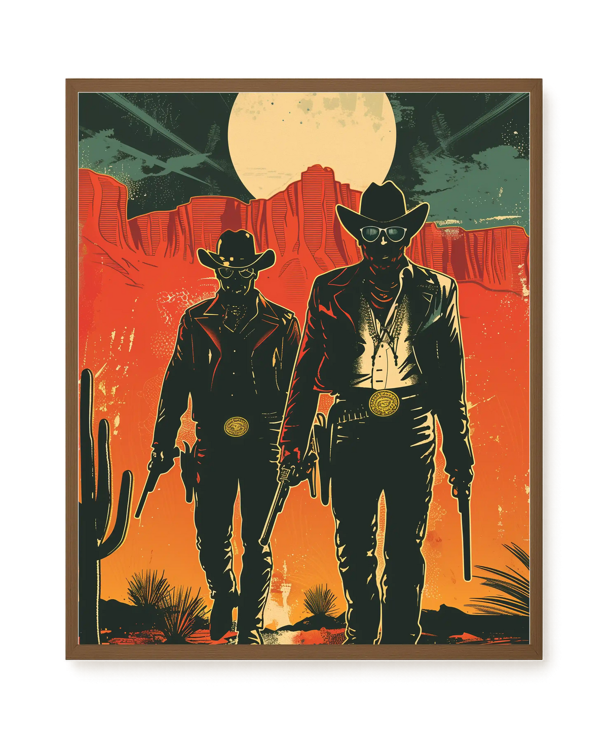 Outlaw Duo Canvas Wall Art