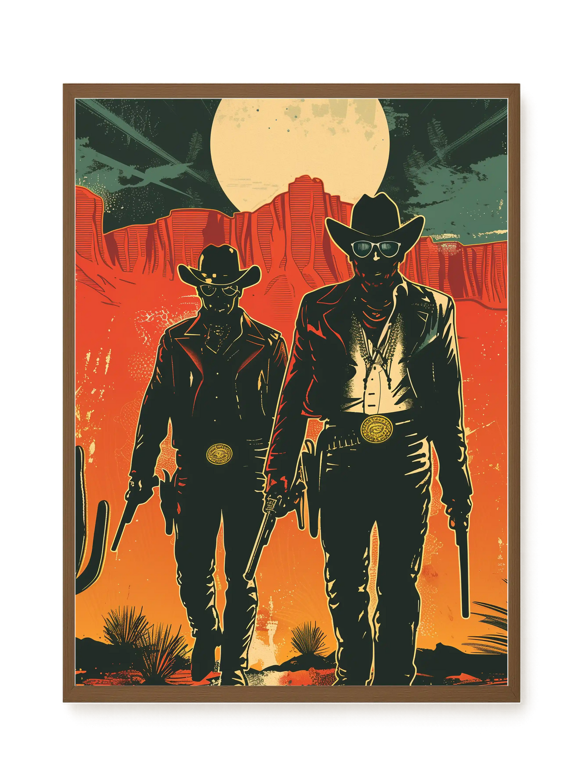 Outlaw Duo Canvas Wall Art