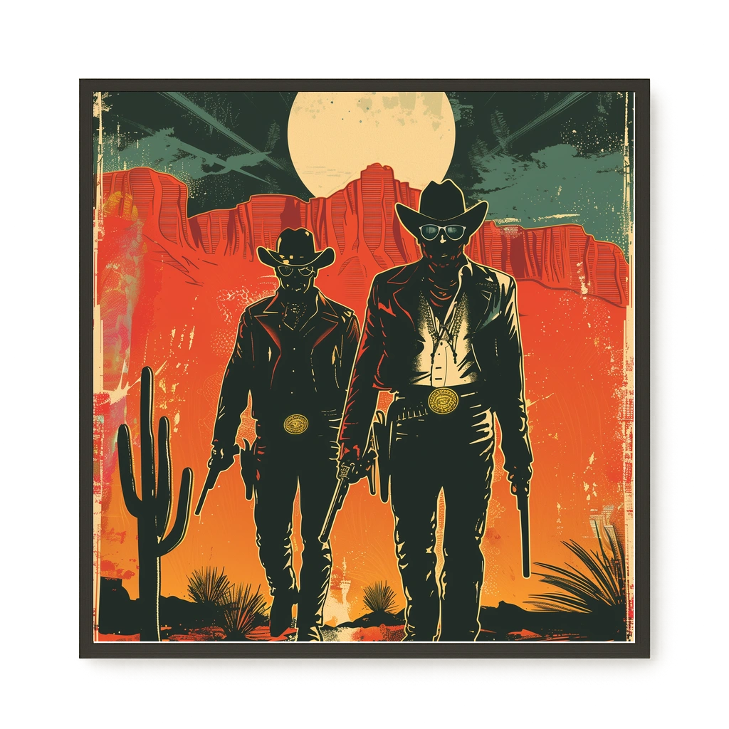 Outlaw Duo Canvas Wall Art
