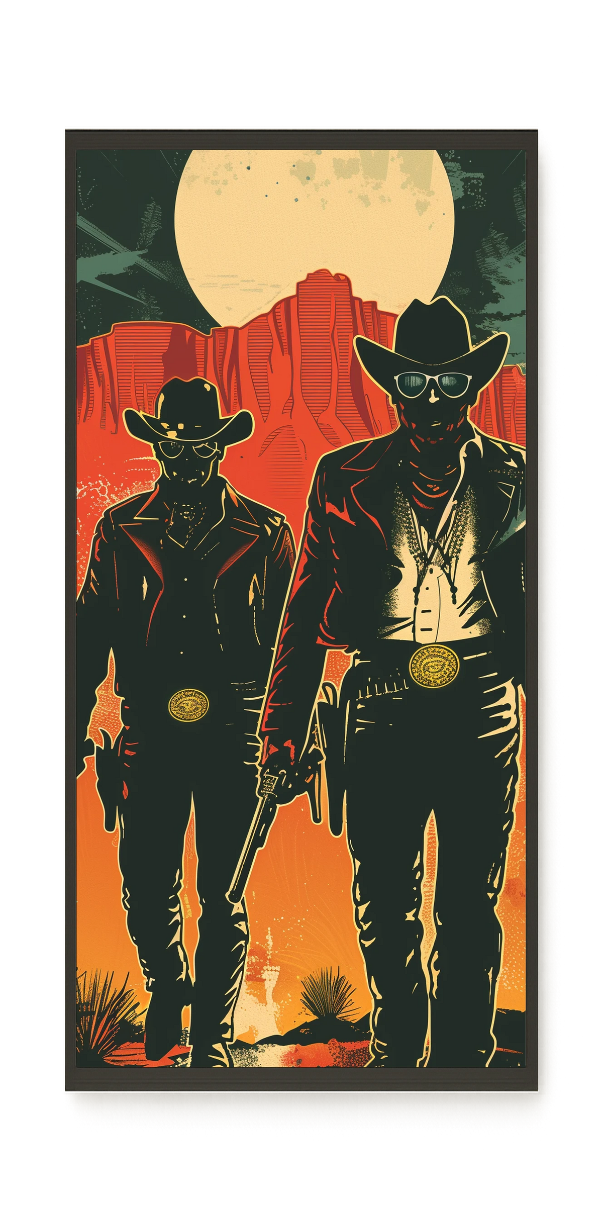 Outlaw Duo Canvas Wall Art