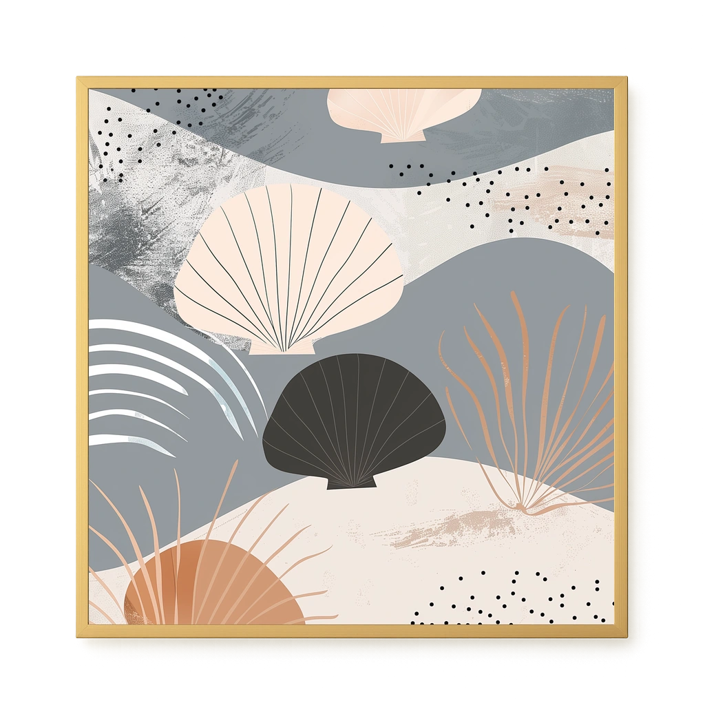 Abstract Shells Canvas Print