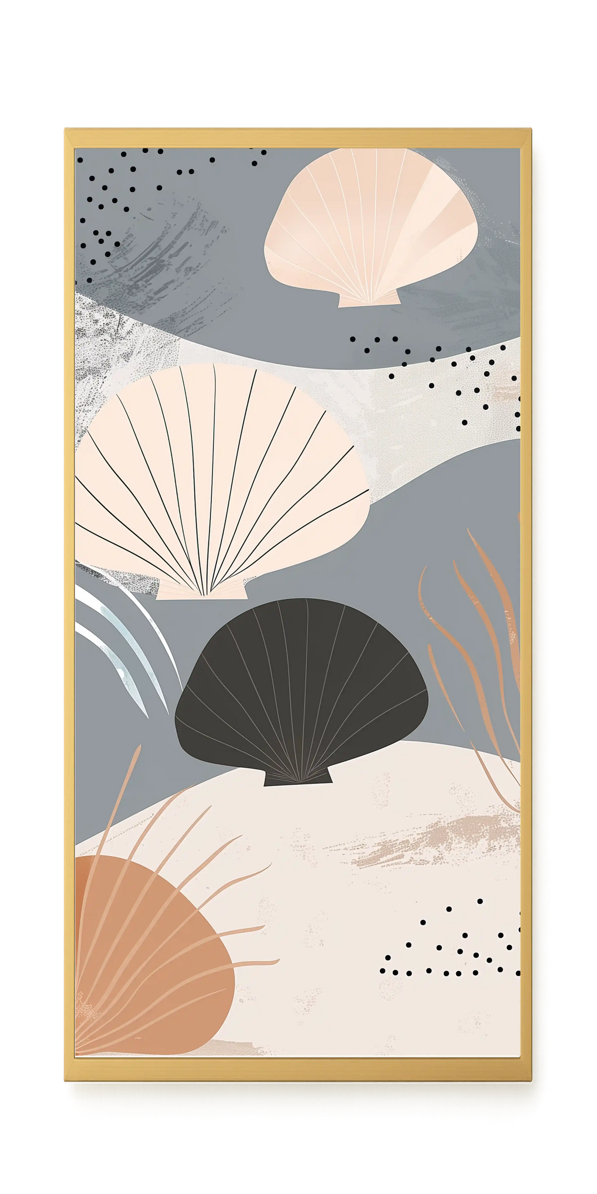 Abstract Shells Canvas Print
