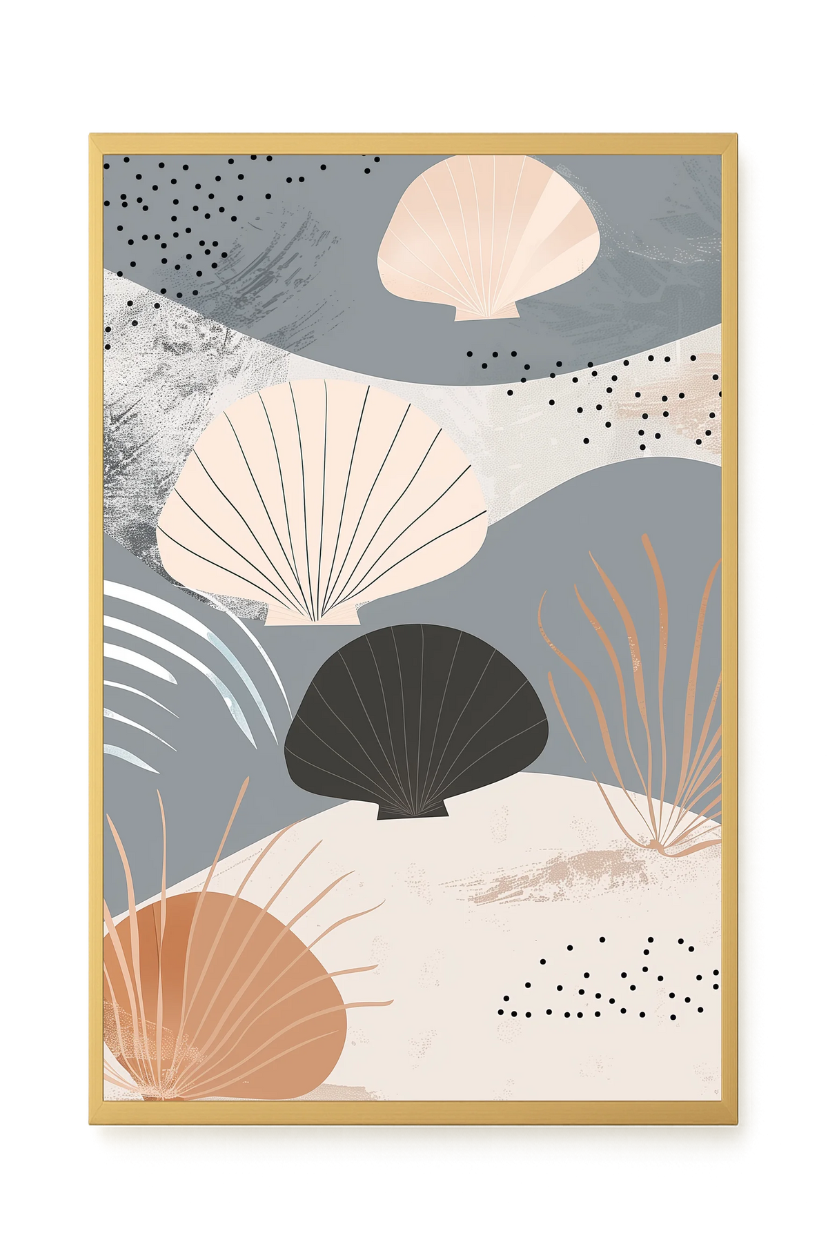 Abstract Shells Canvas Print