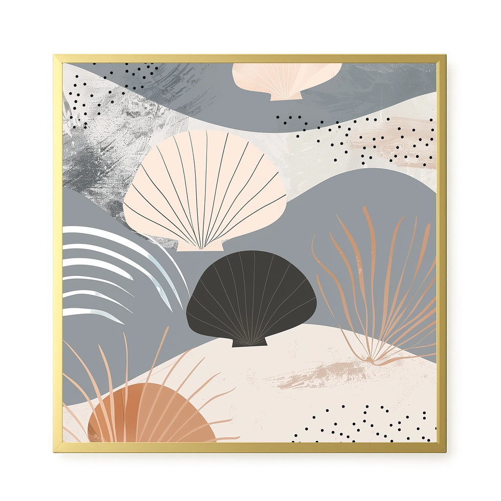 Abstract Shells Canvas Print
